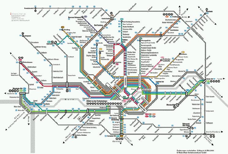 [Frankfurt subway map]