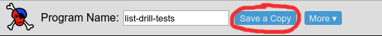 "Save a Copy" button