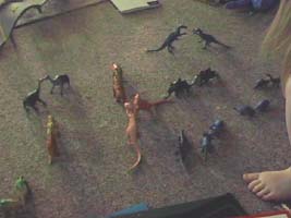 Dinosaur scene