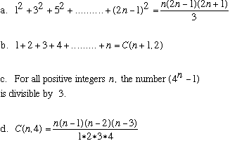 four induction problems