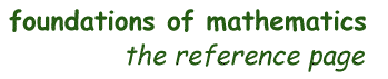 Mathematics Reference Page