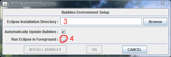 Bubbles Environment Setup